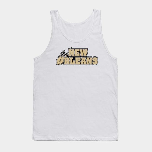 New Orleans Football Team Color Tank Top by Toogoo